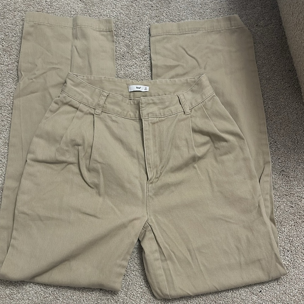 TNA Crawford pants NWOT - as seen on Kendall Jenner size 00 - beige (mullein) - Picture 2 of 4